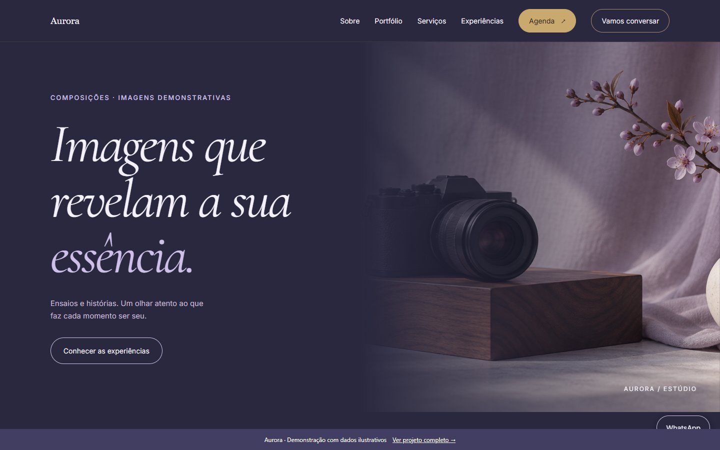 Site Aurora Fotografia