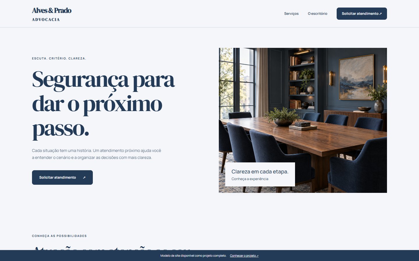 Prévia do projeto Alves & Prado