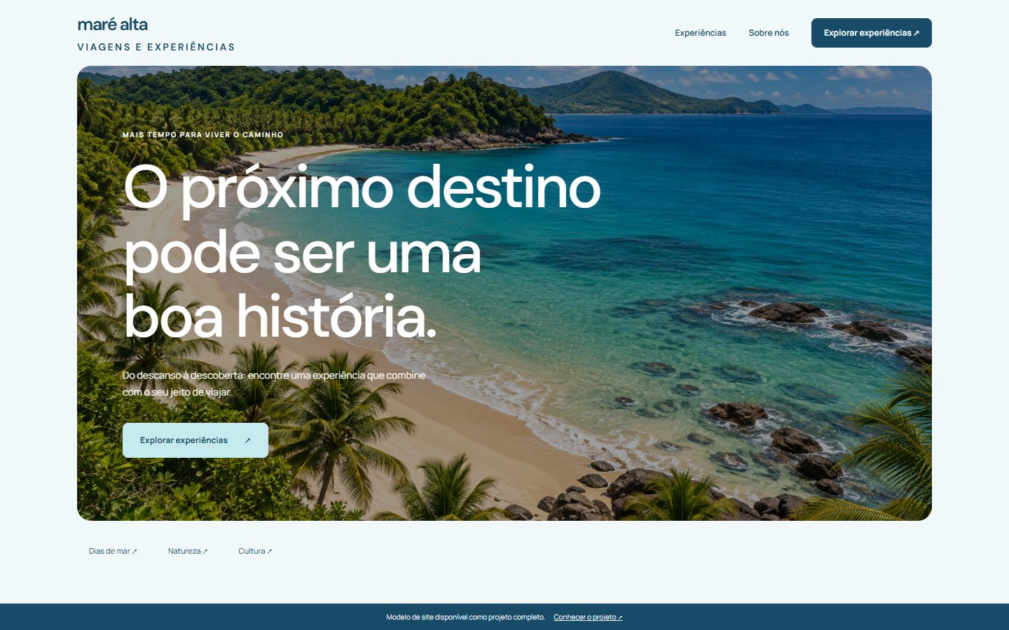 Prévia do projeto Maré Alta Viagens